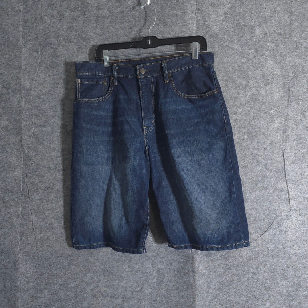Levi's 560 Comfort Fit Denim Shorts Mens Size 32‎ Blue Jeans Solid Loose Outdoor